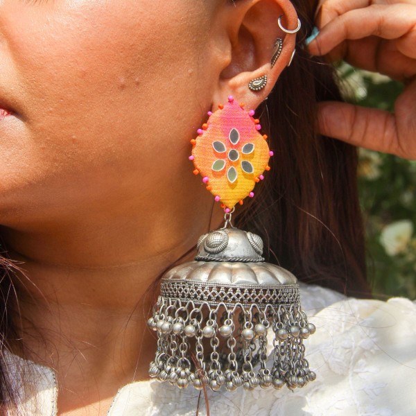 TieDye Jhoomar Jhumka